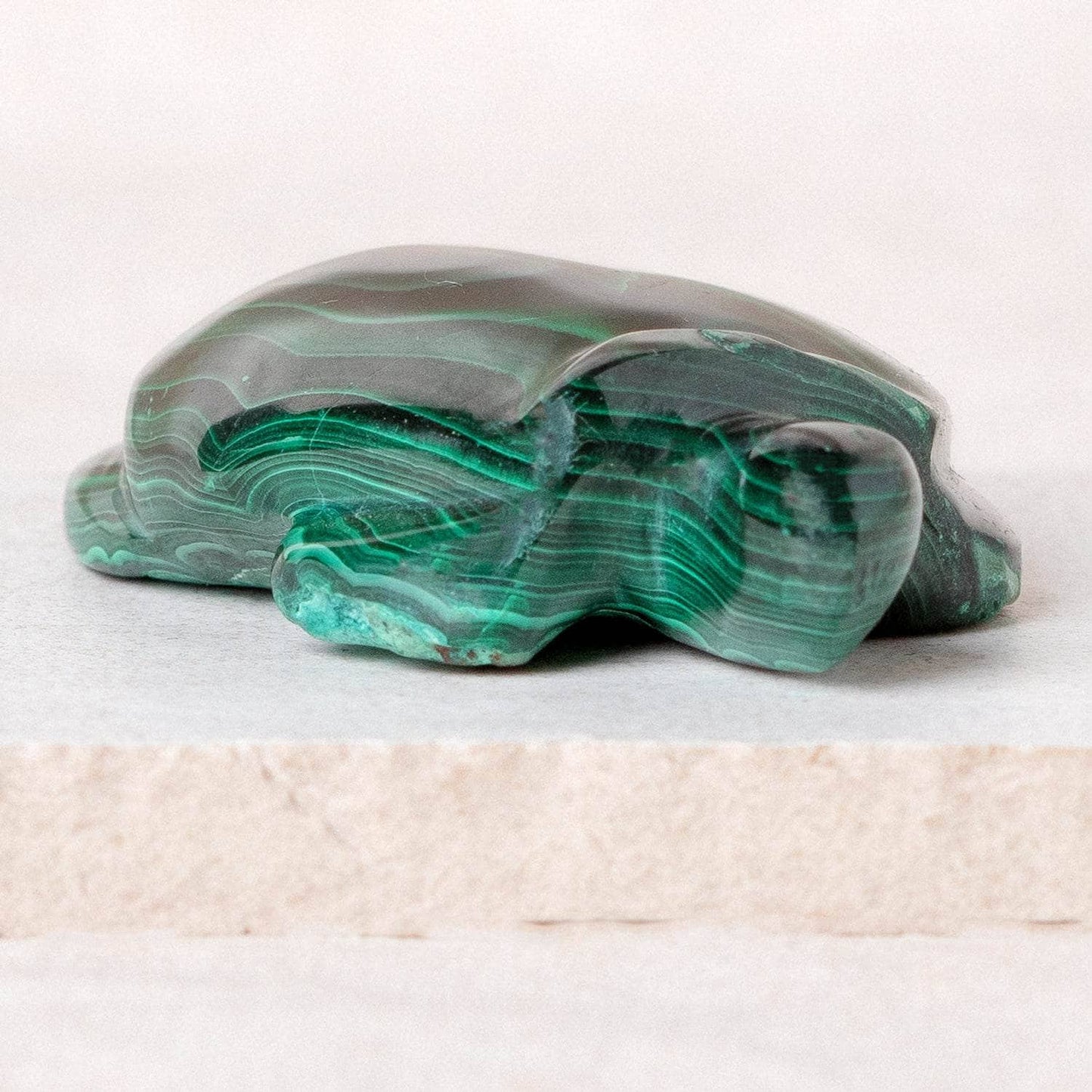 Genuine Malachite Turtles- Hand Carved - 1 of a Kind