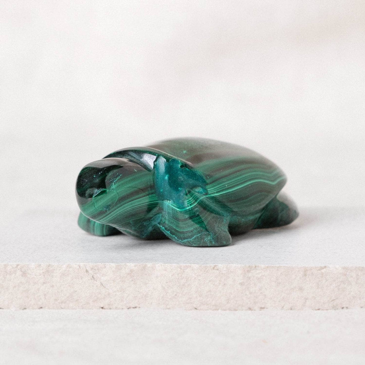Genuine Malachite Turtles- Hand Carved - 1 of a Kind