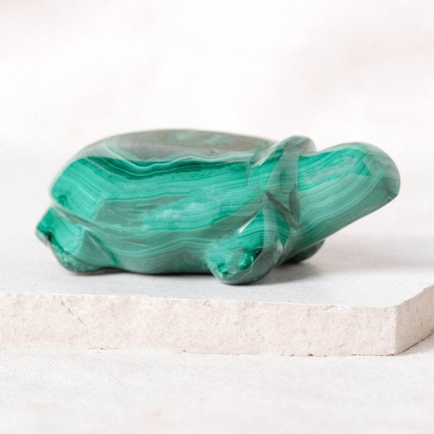 Genuine Malachite Turtles- Hand Carved - 1 of a Kind