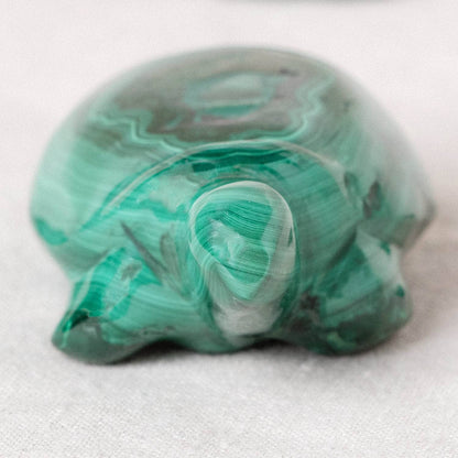 Genuine Malachite Turtles- Hand Carved - 1 of a Kind