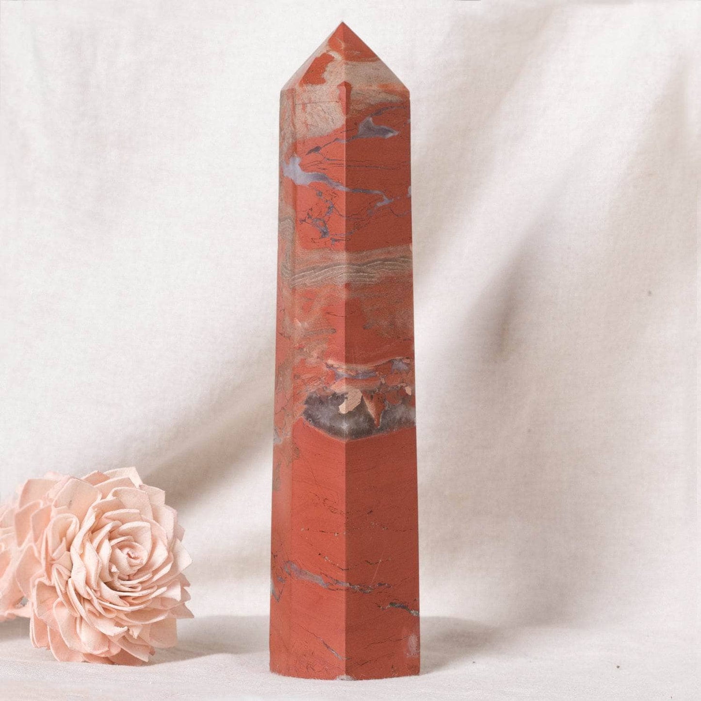 Red Jasper Obelisk - AAA Premium Quality