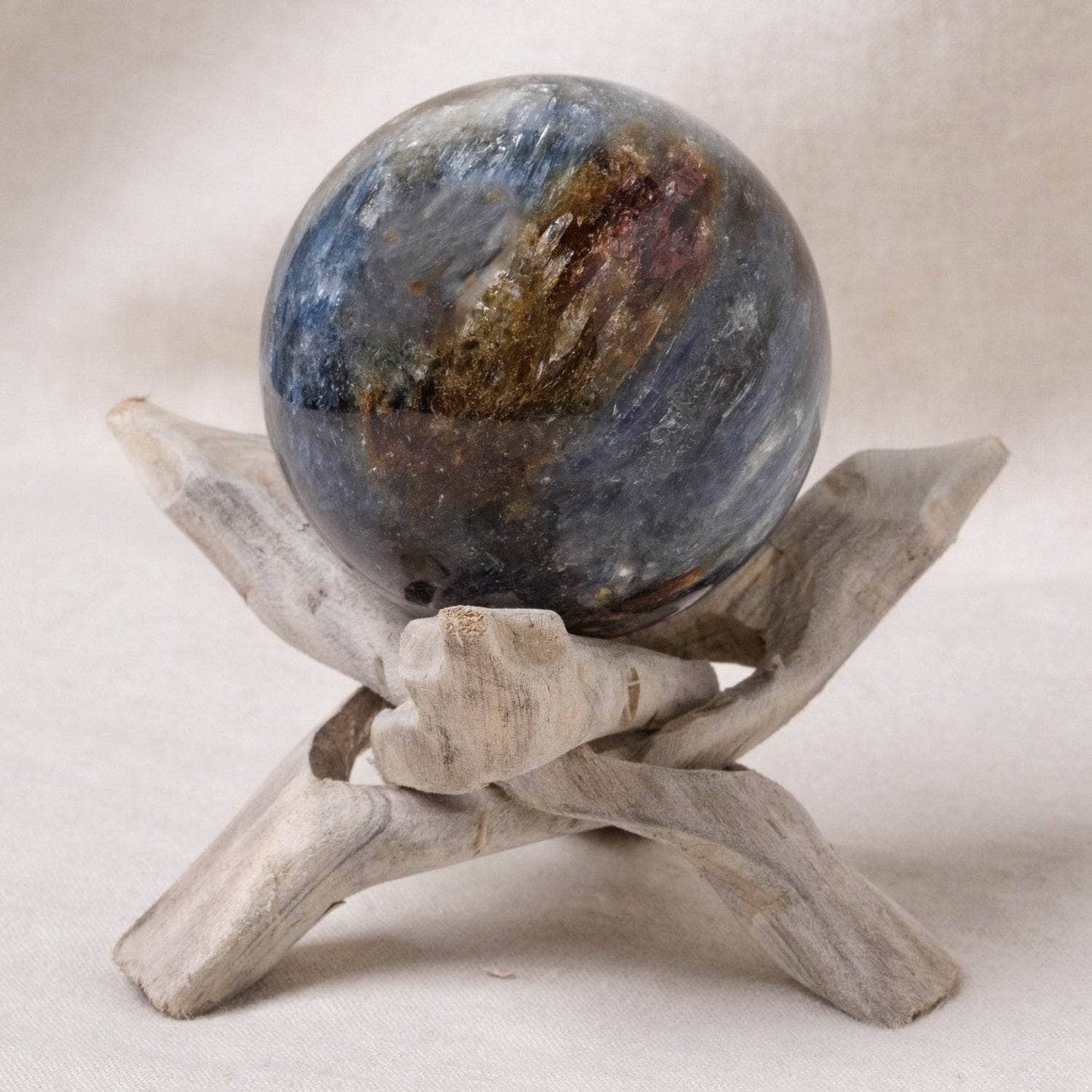 Cobalt Blue Quartz Sphere with Tripod - AAA Premium Quality
